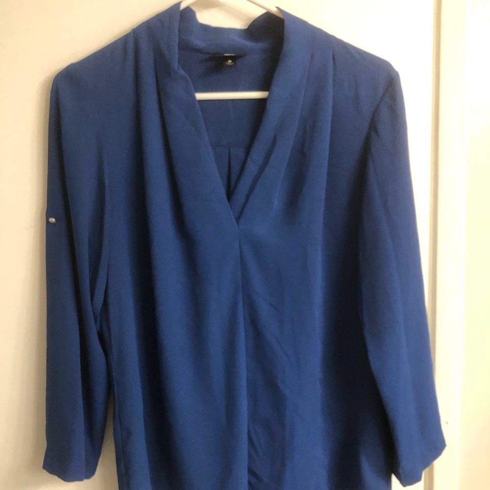 Blue dress top